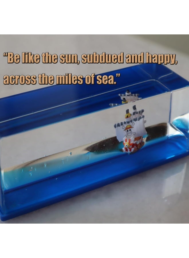 Unsinkable Boat in a Box, Cruise Ship Toy, Fluid Drift Bottle, Model Decoration, Home Decoration Toys Gift (D) - Image 4